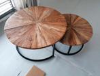 2 très belles tables basses en bois de manguier, Moins de 50 cm, Rond, 50 à 100 cm, Comme neuf