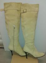 638* prachtige beige leren laarzen/waadpakken (37), Verzenden, Gedragen