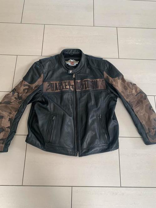 Veste en cuir Harry Davidson 2xl, Motos, Vêtements | Vêtements de moto, Enlèvement ou Envoi