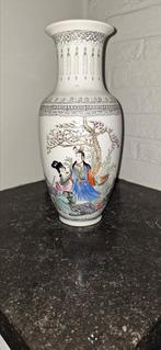 Chinese vaas met stempel , 32cm, Huis en Inrichting, Ophalen of Verzenden, Zo goed als nieuw