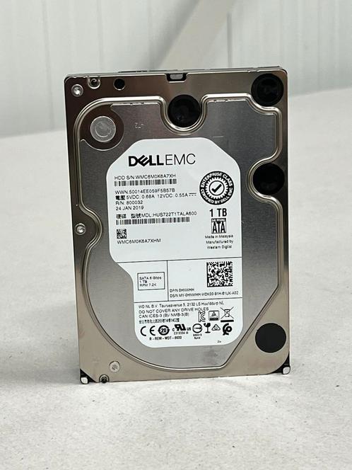 Disque dur Dell EMC SATA 3,5 pouces 1 To - HUS722T1TALA600, Informatique & Logiciels, Disques durs, Comme neuf, Interne, SATA