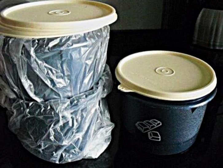Tupperware: luchtdichte dozen voor opslag., Huis en Inrichting, Keuken | Tupperware, Nieuw, Bus of Trommel, Blauw, Wit, Ophalen of Verzenden