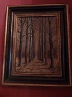 schilderij met bomen, Ophalen
