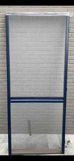 hordeur blauw (in Reynaers aluminium), Doe-het-zelf en Bouw, Ophalen, 80 tot 100 cm, Hordeur, Nieuw