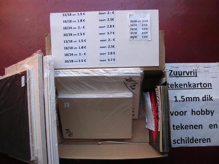 tekenkarton zuurvrij, Hobby & Loisirs créatifs, Dessin, Neuf, Enlèvement