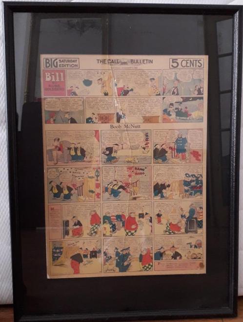 page de bande dessinée « Le bulletin d'appel » 1/2/1930, Antiquités & Art, Art | Lithographies & Sérigraphies, Enlèvement ou Envoi