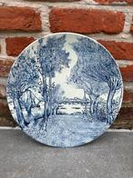 Blauw bord sierbord Delft blauw wandbord, Antiek en Kunst, Ophalen of Verzenden
