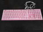 Roze toetsenbord met usb aansluiting., Multimediatoetsen, Ophalen of Verzenden, Zo goed als nieuw, Qwerty