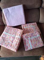Ensemble de draps vintage en flanelle pour 2 personnes, Neuf, Enlèvement ou Envoi, Rose, Autres types