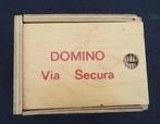 Domino: SECURA in hout, Antiek en Kunst, Curiosa en Brocante, Ophalen of Verzenden