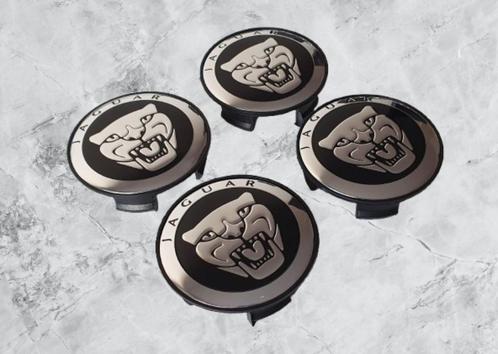 Zwarte Jaguar Naafdoppen /Naafkappen 59mm Set van 4 stuks, Auto diversen, Wieldoppen, Nieuw, Verzenden