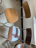 6 vintage stoelen, Comme neuf, Enlèvement