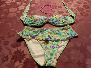 (41)- bikini femme t.38  vert -  beschikbaar voor biedingen