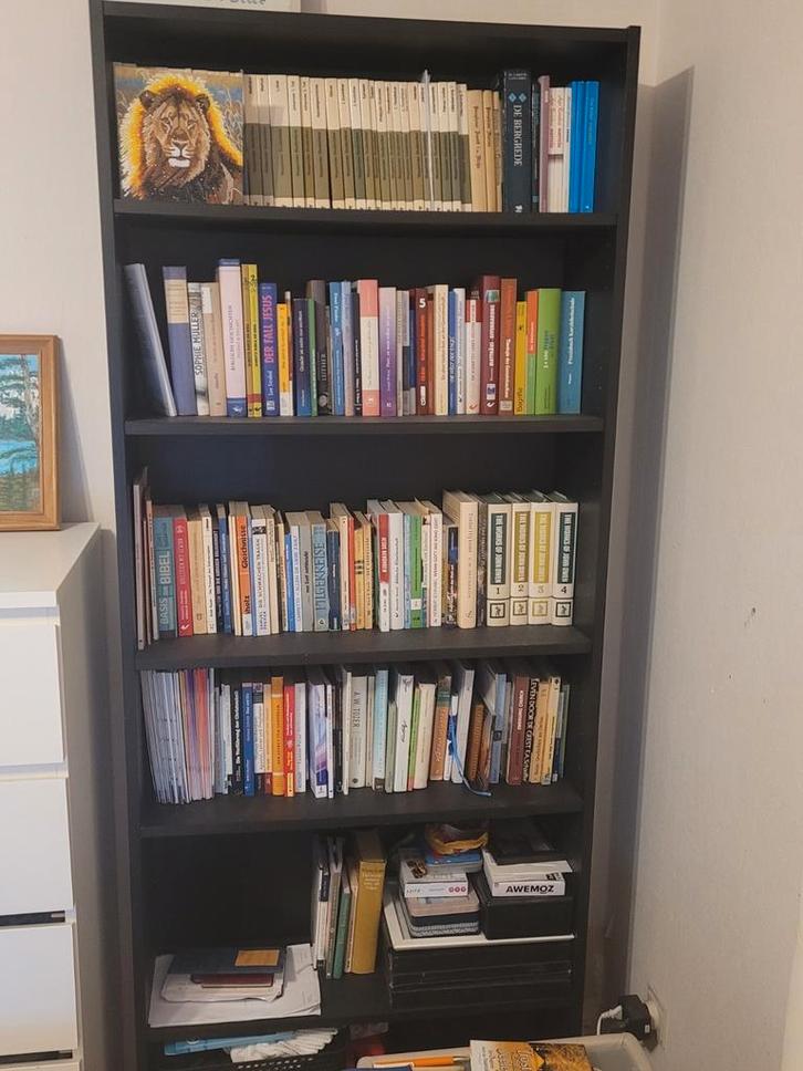 Ikea Billy boekenkast zwart (de prijs is voor de 2 stuks), Huis en Inrichting, Kasten | Boekenkasten, Gebruikt, Ophalen of Verzenden