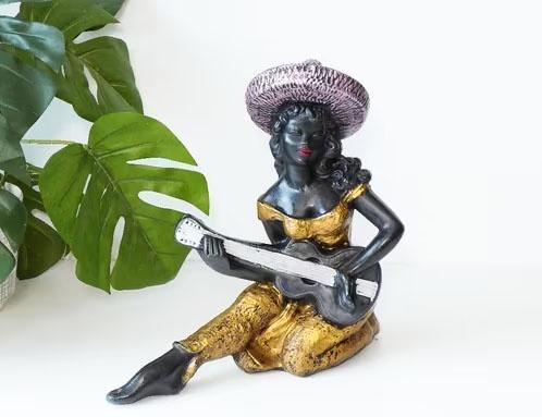 Zeldzam Vintage Beeldje Jaren 50 60 Tiki Hawaii Girl Merlini, Verzamelen, Beelden en Beeldjes, Ophalen of Verzenden