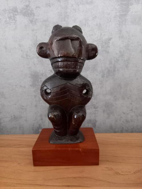 Etnisch Beeldje - Cubaanse Houtsculptuur - Zie Tekst, Antiek en Kunst, Kunst | Niet-Westerse kunst, Ophalen of Verzenden