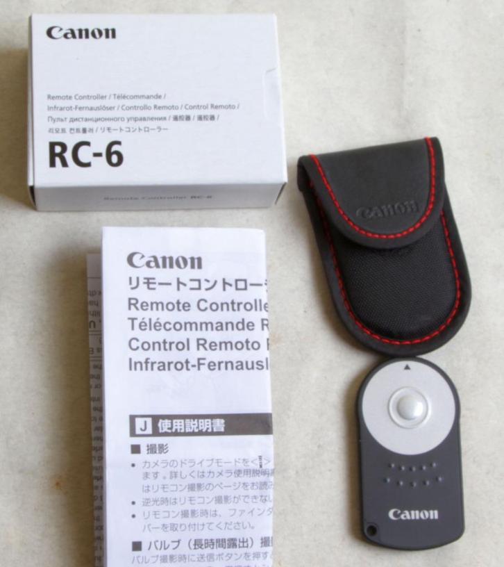 Canon Draadloze afstandsbediening RC-6, Audio, Tv en Foto, Afstandsbedieningen, Zo goed als nieuw, Origineel, Ophalen of Verzenden