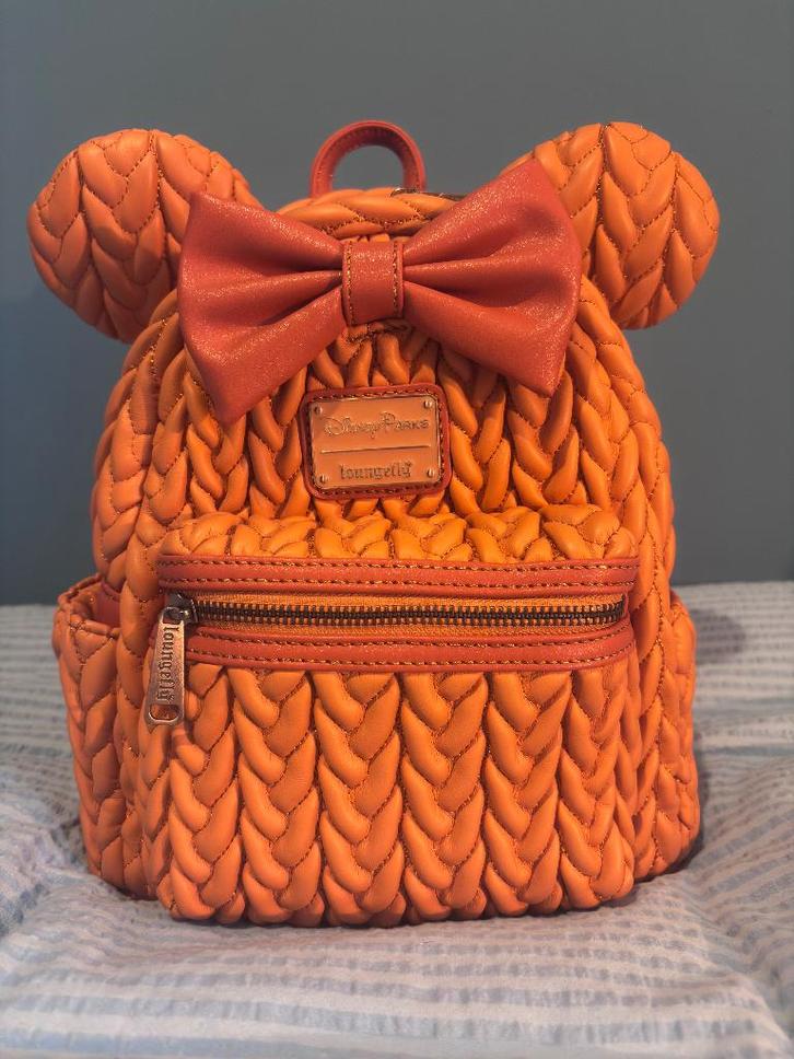 Loungefly rugzak Disney park exclusief Pumpkin Spice geur, Handtassen en Accessoires, Tassen | Rugtassen, Zo goed als nieuw, Overige merken