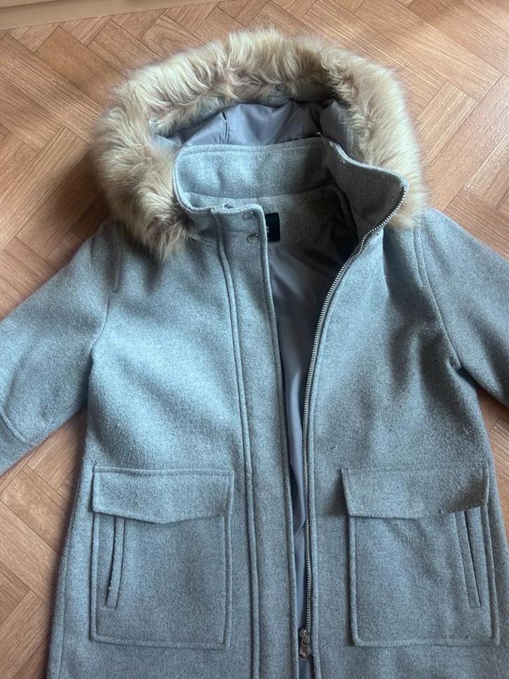 Winter jas van Stradivarius, Kleding | Dames, Jassen | Winter, Gedragen, Maat 38/40 (M), Grijs, Verzenden