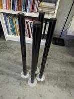 pieds de table OLOV noirs ikea, Maison & Meubles, 50 à 100 cm, Rond, Enlèvement, Utilisé