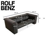 GRATIS Rolf Benz Creation 6800 2,5-zit vintage lederen bank, Huis en Inrichting, Zetels | Zetels, Ophalen, Gebruikt, Design, Driepersoons
