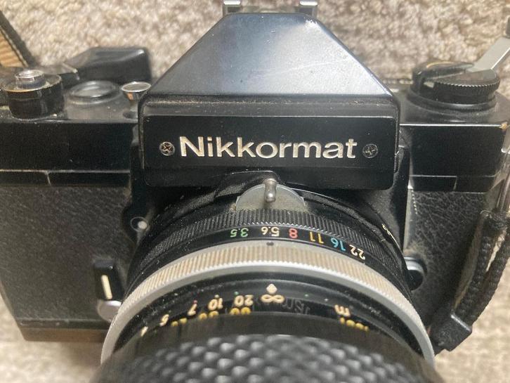Nikon Nikkormat FT2 + Nikkor lens – vintage analoge camera, Audio, Tv en Foto, Fotocamera's Analoog, Gebruikt, Spiegelreflex, Nikon