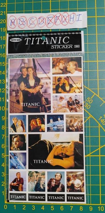 Sticker set (H) Titanic Film (origineel uit 1998 in OVP) disponible aux enchères