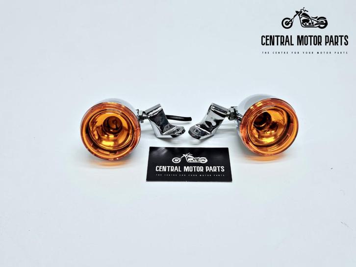 Chromen Knipperlicht voorkant voor Dyna, Motoren, Onderdelen | Harley-Davidson, Gebruikt, Ophalen of Verzenden