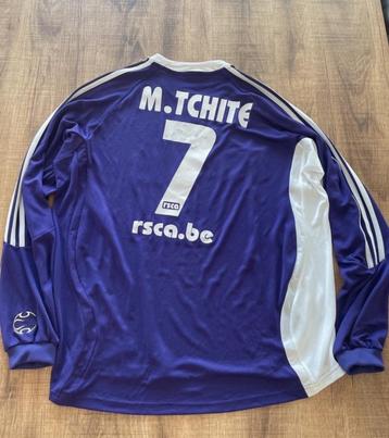 Maillot domicile du RSC Anderlecht Meme Tchité signé, Enlèvement ou Envoi, Utilisé