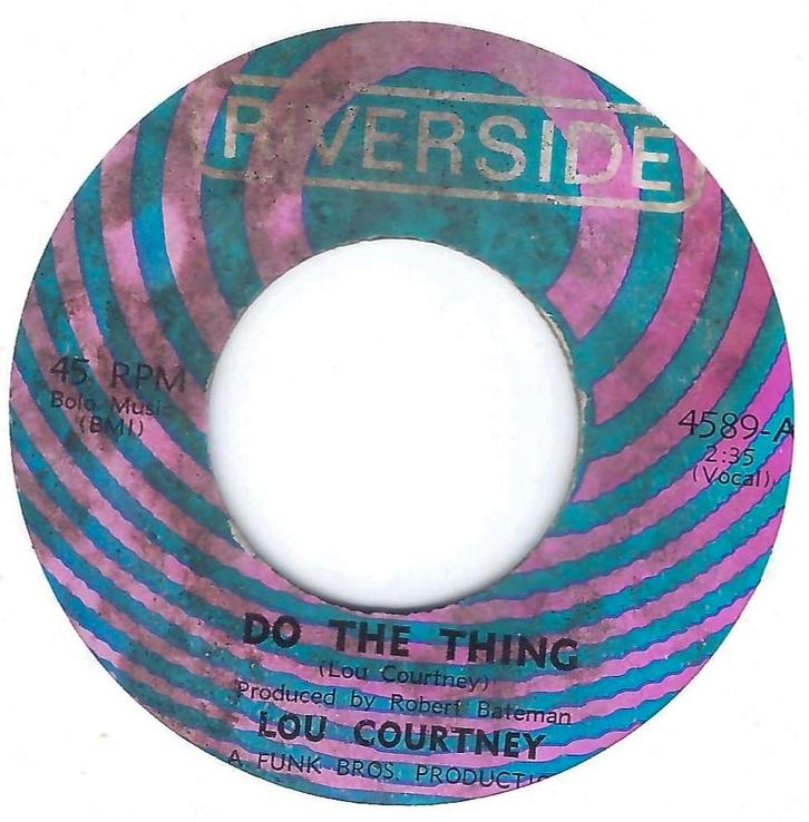 Lou Courtney ‎– Do The Thing / The Man Is Lonely, Cd's en Dvd's, Vinyl Singles, Gebruikt, Single, R&B en Soul, 7 inch, Ophalen of Verzenden