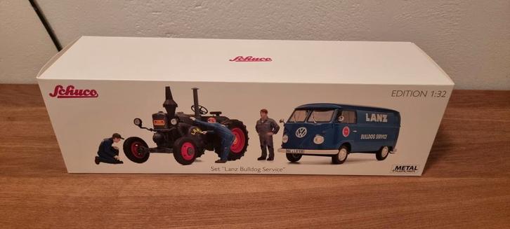 Set Lanz Bulldog Service Schuco, Hobby en Vrije tijd, Modelauto's | 1:32, Nieuw, Tractor of Landbouw, Schuco, Ophalen of Verzenden
