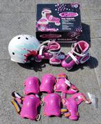 Rollers Optimum Quad skates 30-33 met helm en beschermingen, Verstelbaar, Kinderen, Zo goed als nieuw, Inline skates 4 wielen