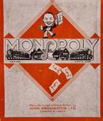 Vintage Monopoly JOHN WADDINGTON LTD. patent 453689, Ophalen, Gebruikt