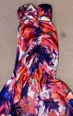 Gala jurk met bloemen print maat M, Kleding | Dames, Gelegenheidskleding, Ophalen of Verzenden, Zo goed als nieuw, Maat 38/40 (M)