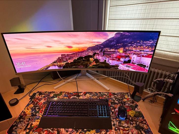 Philips evnia 49 inch oled 240hz 0.03ms ambilight, Computers en Software, Monitoren, Zo goed als nieuw, Touchscreen, HD, Ophalen