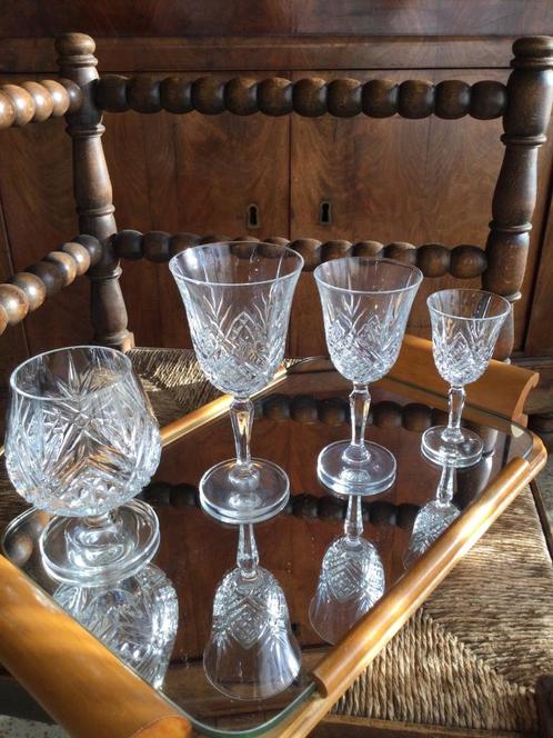 Verres Cristal d'Arques collection Masquerade, Maison & Meubles, Cuisine | Vaisselle, Comme neuf, Verre ou Verres, Autres styles