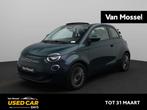 Fiat 500e C Icon 42 kWh | Navi | ECC | PDC | LMV |, Auto's, Fiat, 4 zetels, Stof, Cabriolet, 1265 kg