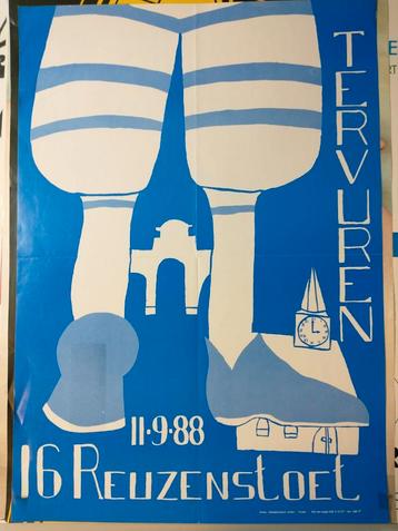Tervuren 16 reuzenstoet 1988 affiche  beschikbaar voor biedingen