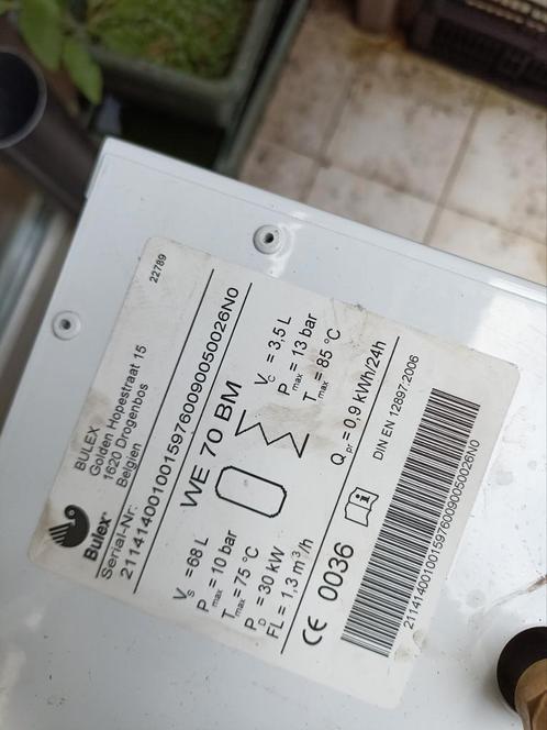 Boiler échangeur 70 Litres (ce n'est pas électrique)., Doe-het-zelf en Bouw, Chauffageketels en Boilers, Zo goed als nieuw, Boiler