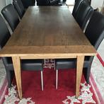 Massieve eiken kloostertafel met stoelen, Enlèvement