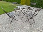 Vintage bistroset tuinstoel en tuintafel, Ophalen, Zo goed als nieuw, Tuinset