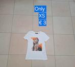 T-shirt Only XS, Wit, Zo goed als nieuw, Korte mouw, Maat 34 (XS) of kleiner