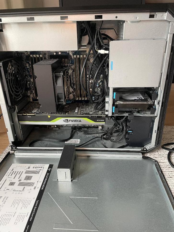 (HD kapot) HP Z4 G4 Workstation (i9, RTX5000), Informatique & Logiciels, Ordinateurs de bureau, Utilisé, SSD, Avec carte vidéo