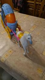 Barbie paard met koets en pop, Kinderen en Baby's, Ophalen of Verzenden, Gebruikt, Barbie