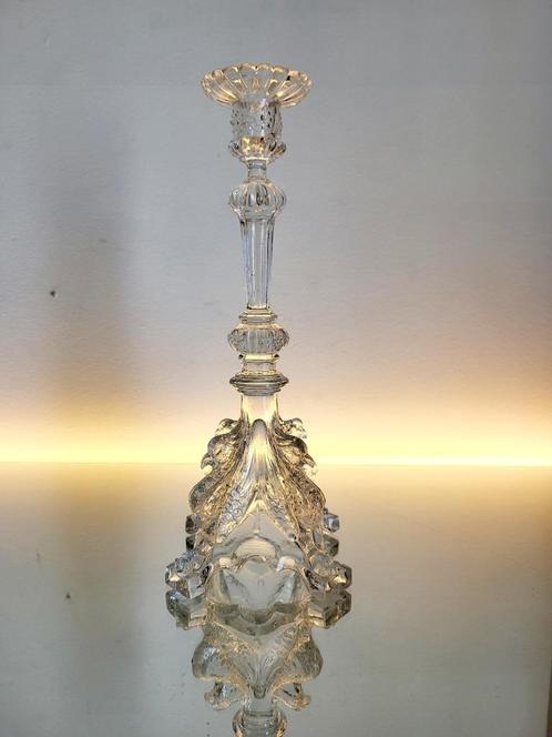 Val Saint Lambert, kandelaar serie Luxval, model Griffon, 19, Antiek en Kunst, Antiek | Glaswerk en Kristal, Ophalen of Verzenden