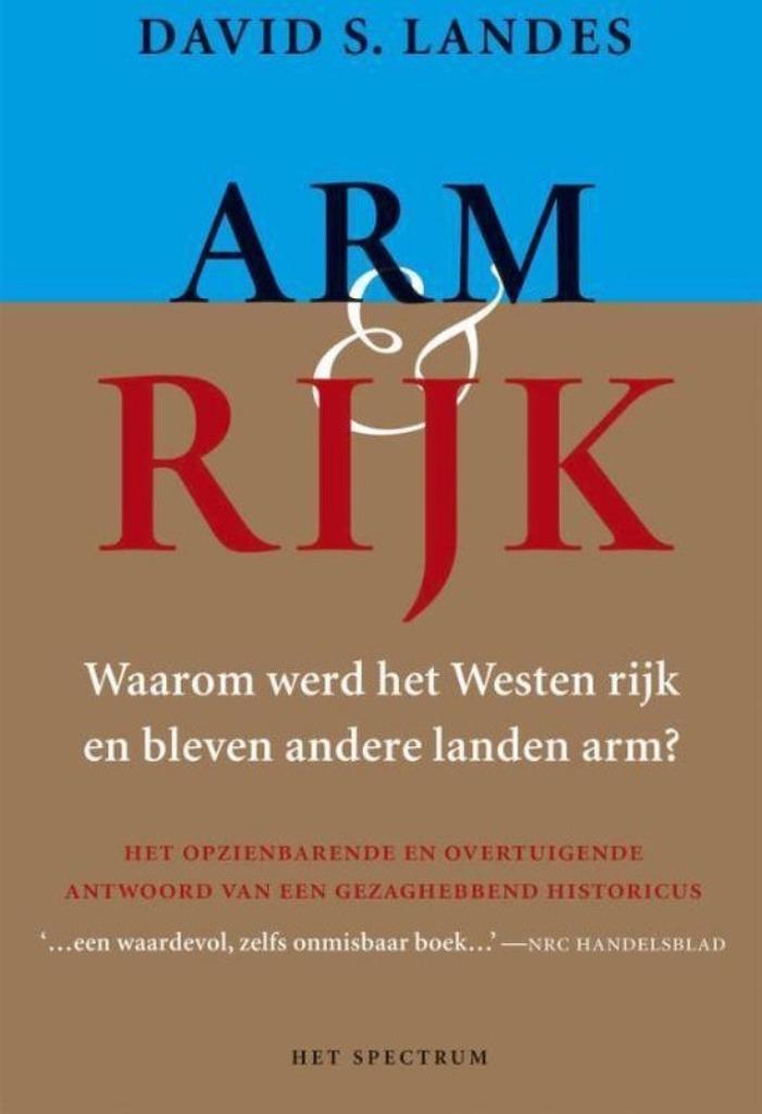 Te Koop Boek ARM & RIJK David S. Landes, Boeken, Politiek en Maatschappij, Gelezen, Maatschappij en Samenleving, Ophalen of Verzenden