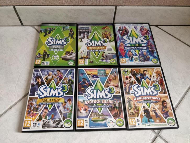 De Sims 3 collectie, Games en Spelcomputers, Games | Pc, Zo goed als nieuw, Simulatie, 1 speler, Vanaf 12 jaar, Eén computer, Ophalen of Verzenden