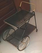 Disponible 1950s desserte Chariot grande roues laiton or, Antiquités & Art, Enlèvement