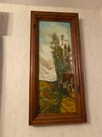 Schilderij in eiken kader, Ophalen