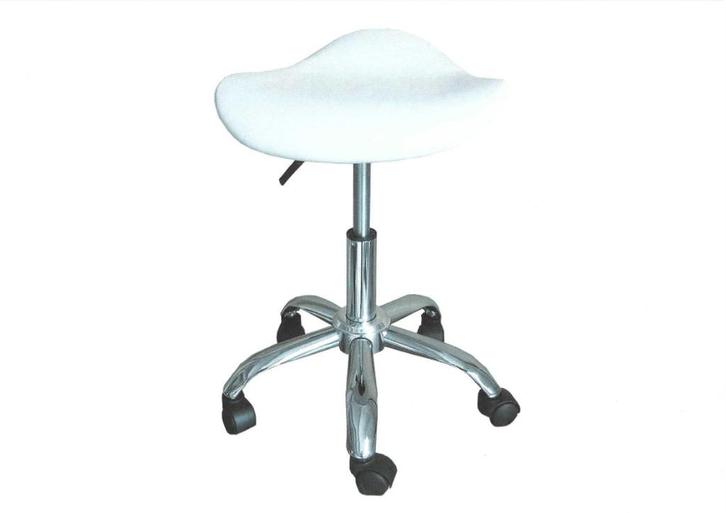Professionele salonkruk. Design Curve -- Werkkruk, Huis en Inrichting, Krukjes, Nieuw, Staal, In hoogte verstelbaar, Ophalen of Verzenden
